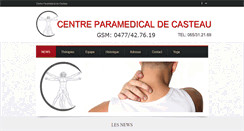 Desktop Screenshot of centreparamedicalcasteau.com