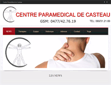 Tablet Screenshot of centreparamedicalcasteau.com
